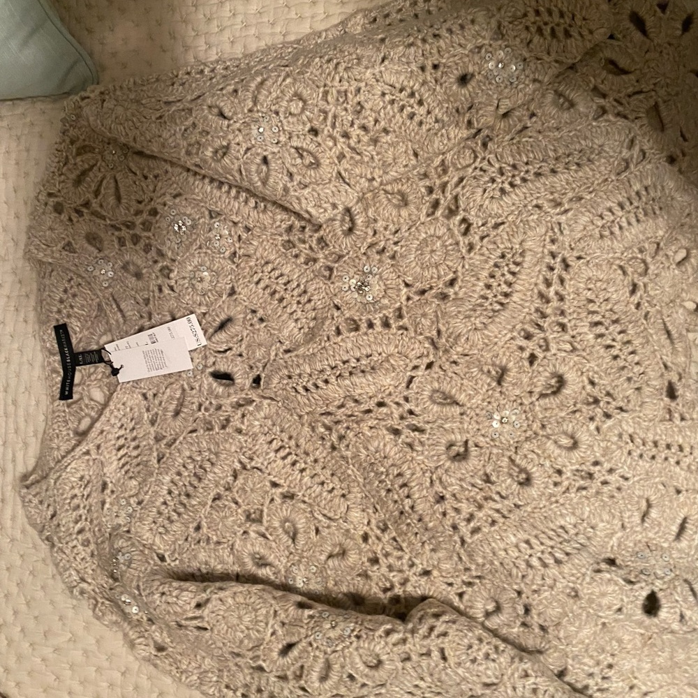 White House Black Market Cream Sweater